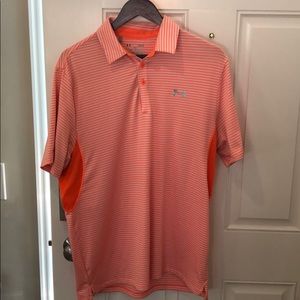 Men Under Armour golf shirt polo large